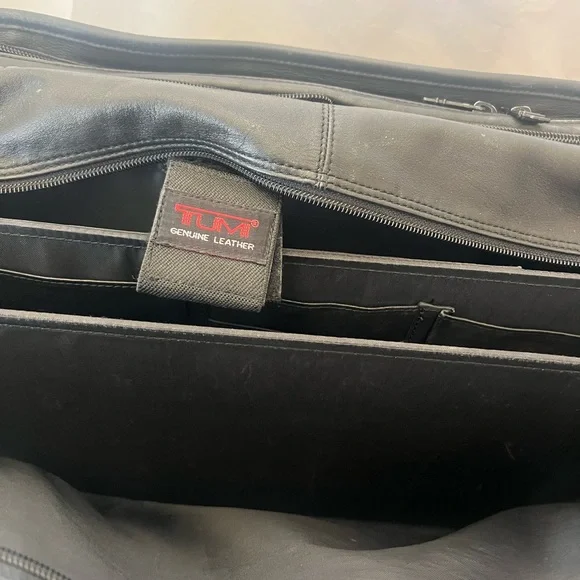 TUMI Leather Expandable Bag - Picture 8 of 16
